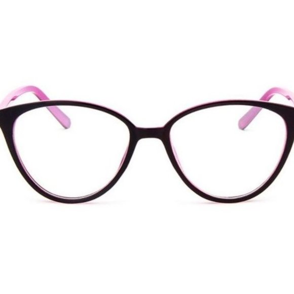 Glasses Anti UV Blue Light Protection Lg Cat Eye - Picture 2 of 7